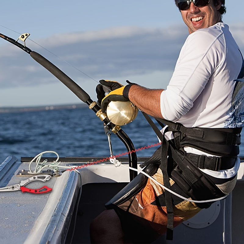 Fishing Lanyard Retractable Safety Rope Coiled With Clip