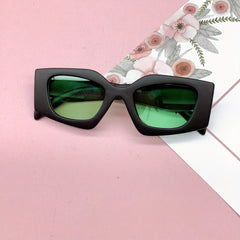 Girl's Retro Thick Frame Circular Sunglasses UV Resistant