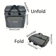 25L Insulated Lunch Cooler Bag Travel Tote Leak Proof PEVA Liner Zipper Closure