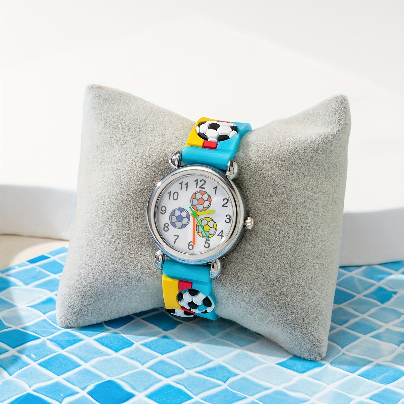 Kids Light Football Sports Quartz Watch