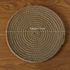 4pcs Burlap Placemat Table Mat Dining Home Decor Kitchen Gadgets
