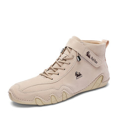 Men's Lace up Boots Casual Walking Shoes Leather Shoes