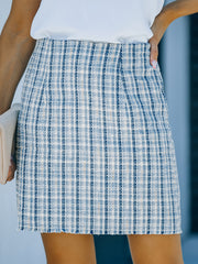 Plaid Print Bag Hip Skirts Casual Versatile Summer Mini Skirts Women's Clothing