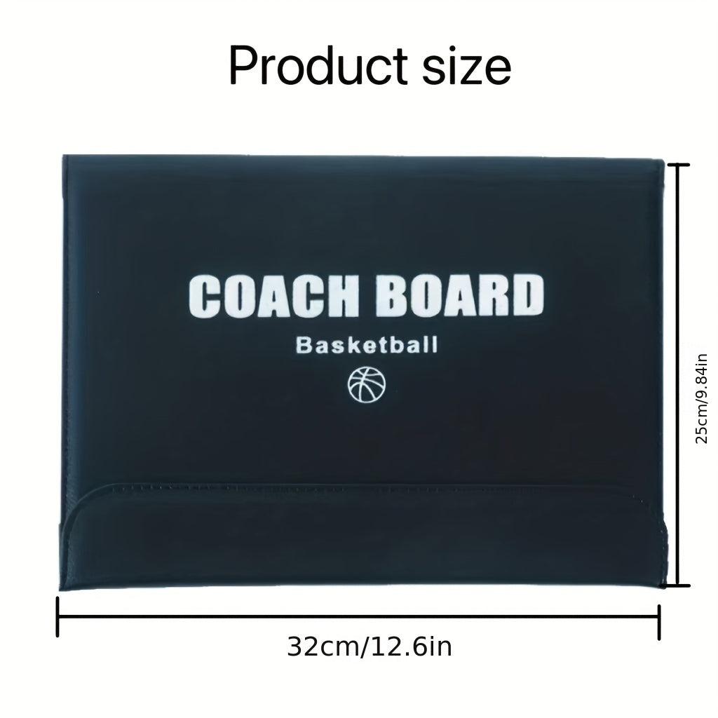 Professional Basketball Coach Tactical Board Set - Magnetic & Folding