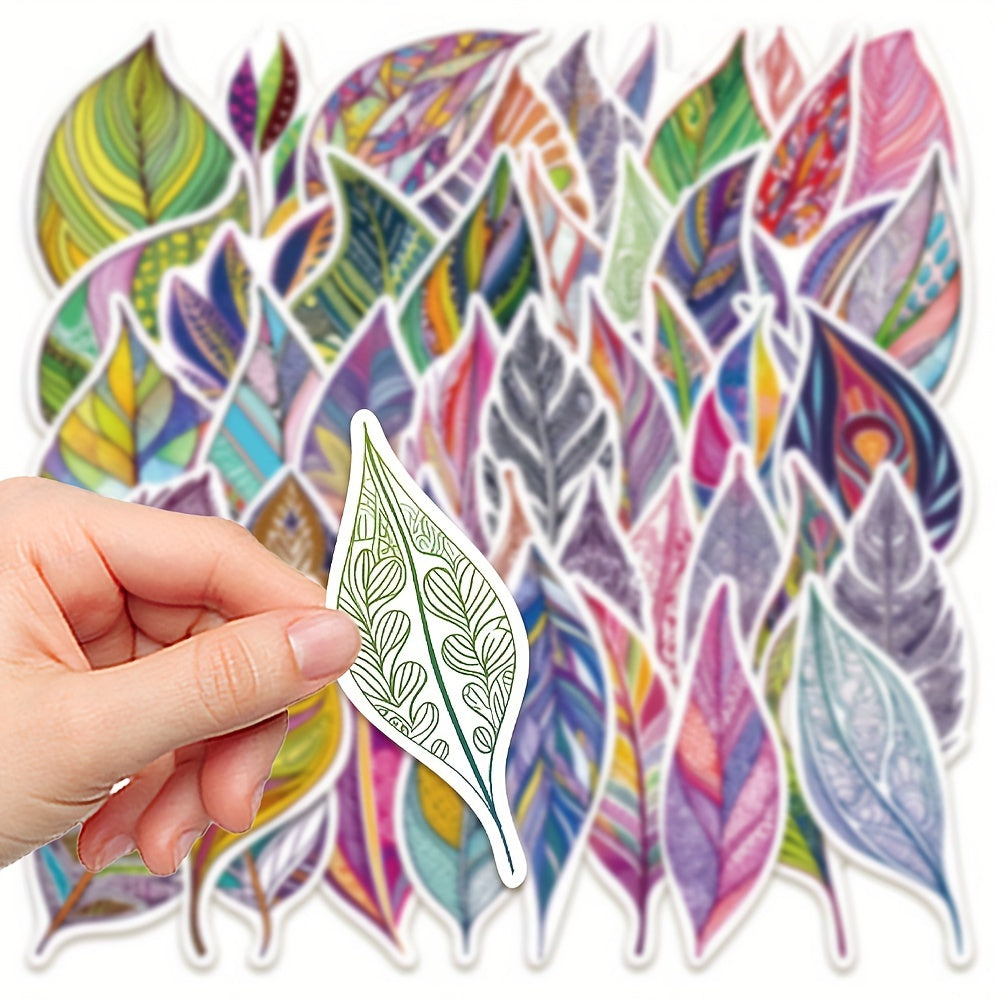 Enamel Leaf Stickers Set - Water Bottles Laptops Luggage Stickers