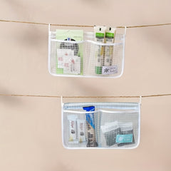 Refrigerator Storage Mesh Bag Hanging Household Kitchen Bathroom Sorting