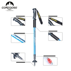 Ultra Lite Telescopic Mountaineering Pole for Hiking & Climbing
