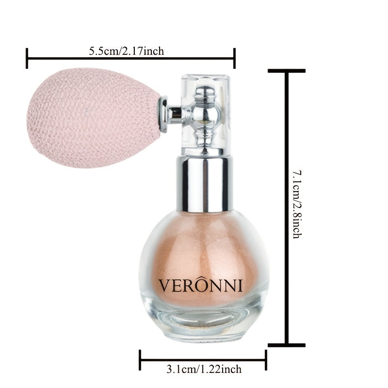 4 Colors Body Glitter Highlighter Powder Spray High Gloss Shimmer