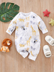Animal Print Baby Bodysuit