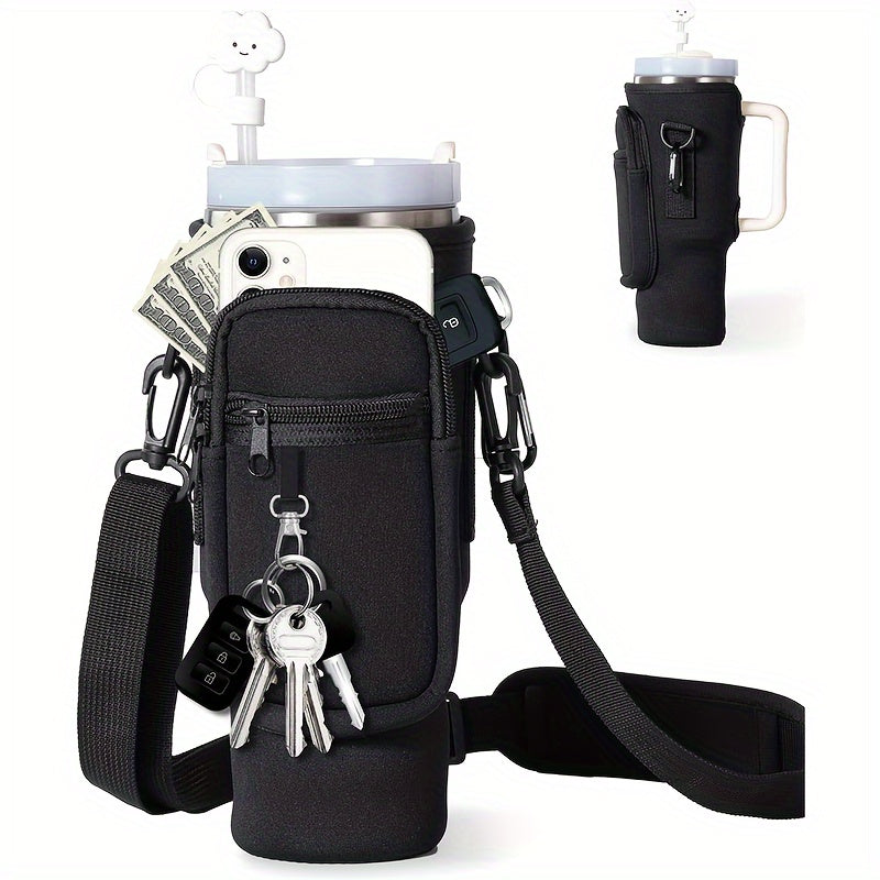 3pcs Cup Accessories Set with Shoulder Strap and Pocket
