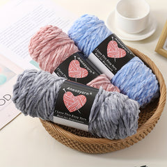 Chenille Yarn Polyester Velvet Hand Knitting Thread 95g