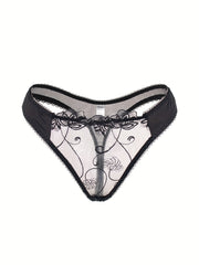 Sexy Lace Mesh Thongs Semi sheer Panties