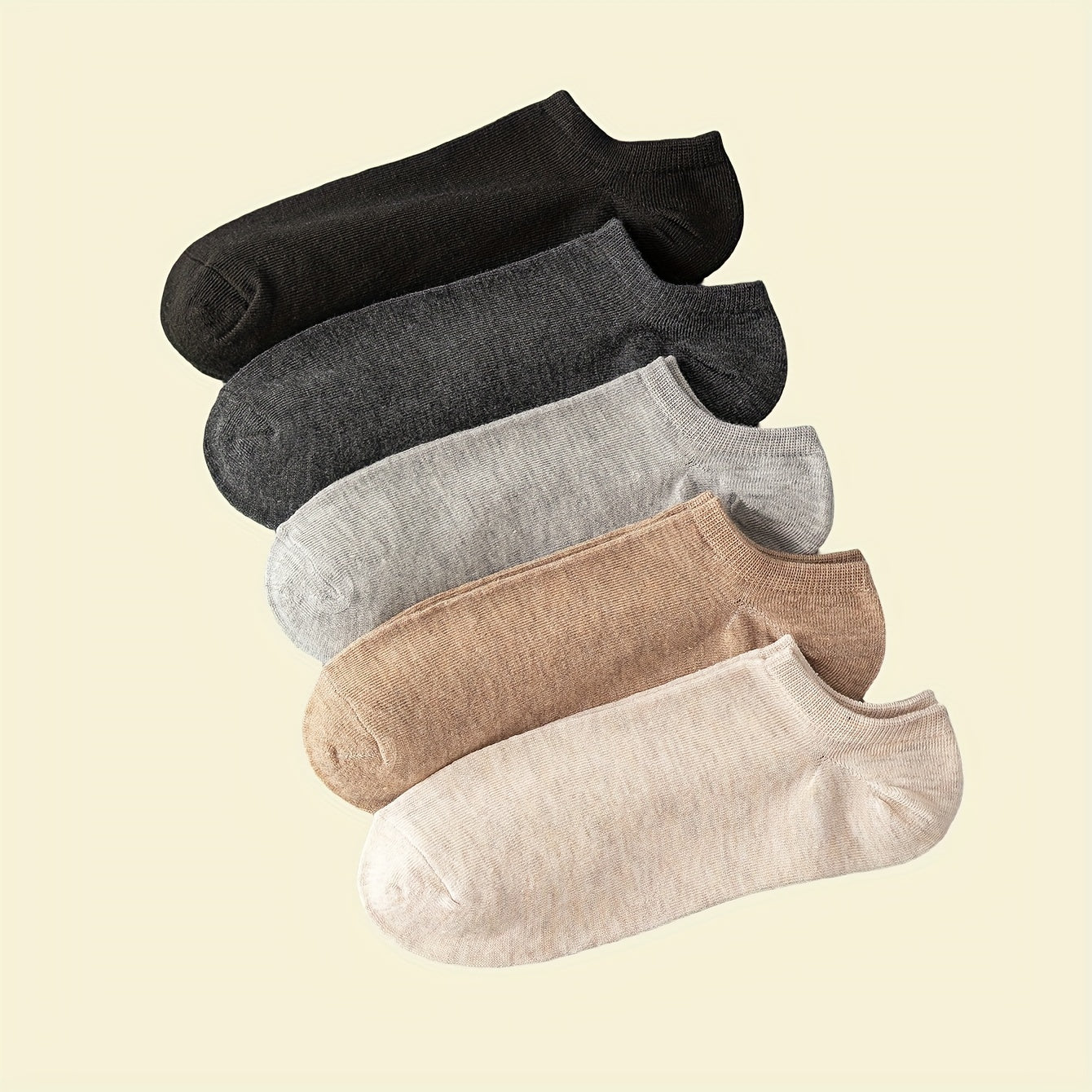 5 Pairs Soft Lightweight Low Cut Socks Women's Stockings