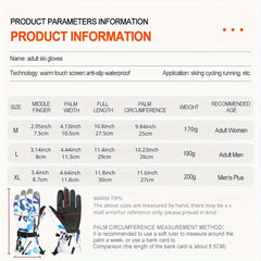 Waterproof Ski Snowboard Gloves Winter Warm Mittens Cold Weather Touchscreen