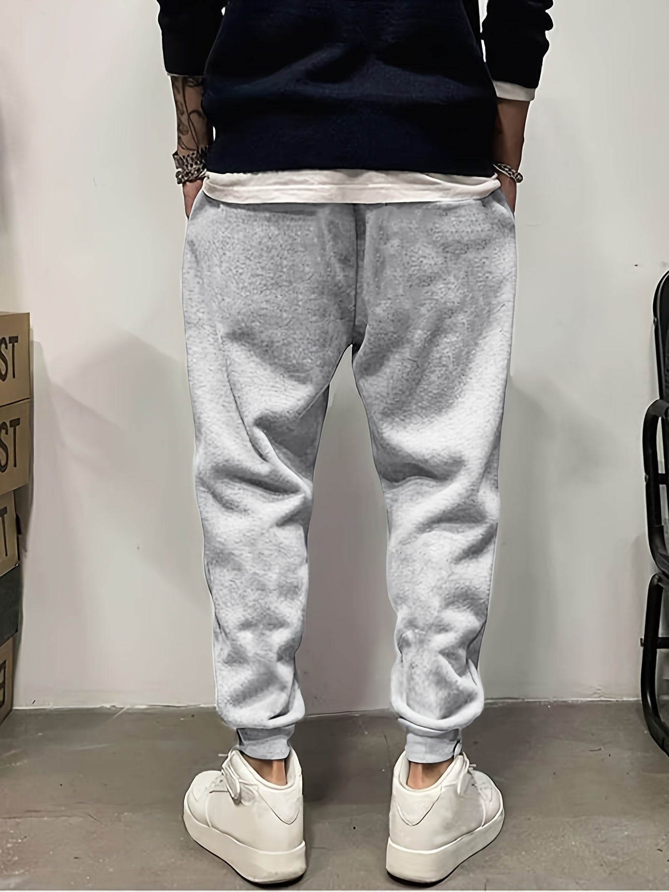 Stylish Letter Pattern Men s Drawstring Sweatpants
