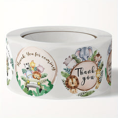 Cartoon Animal Stickers Packaging Holiday Decorations Thank You Stickers