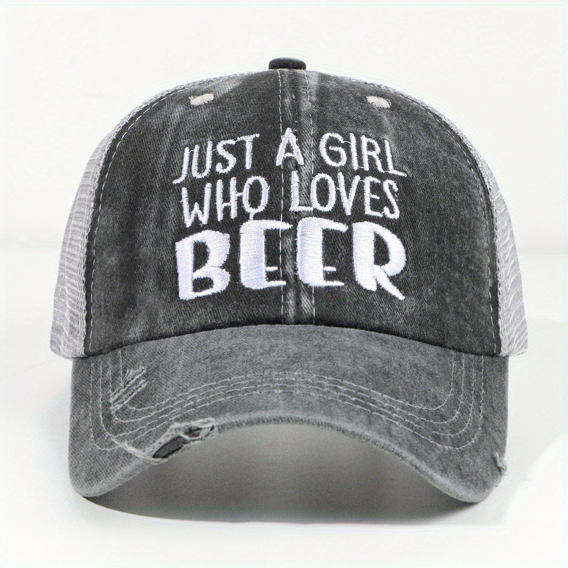 Beer Lover Ponytail Baseball Cap