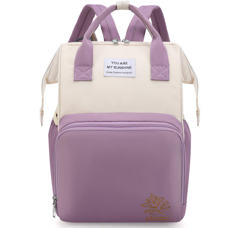 Fashionable Mother Bag Portable Waterproof Backpack Large Capacity Bag