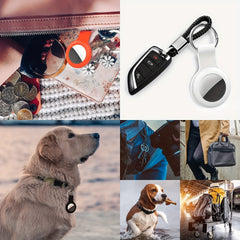 AigTag Car Key Chains for AirTag - 4pcs Silicone Holder Cases
