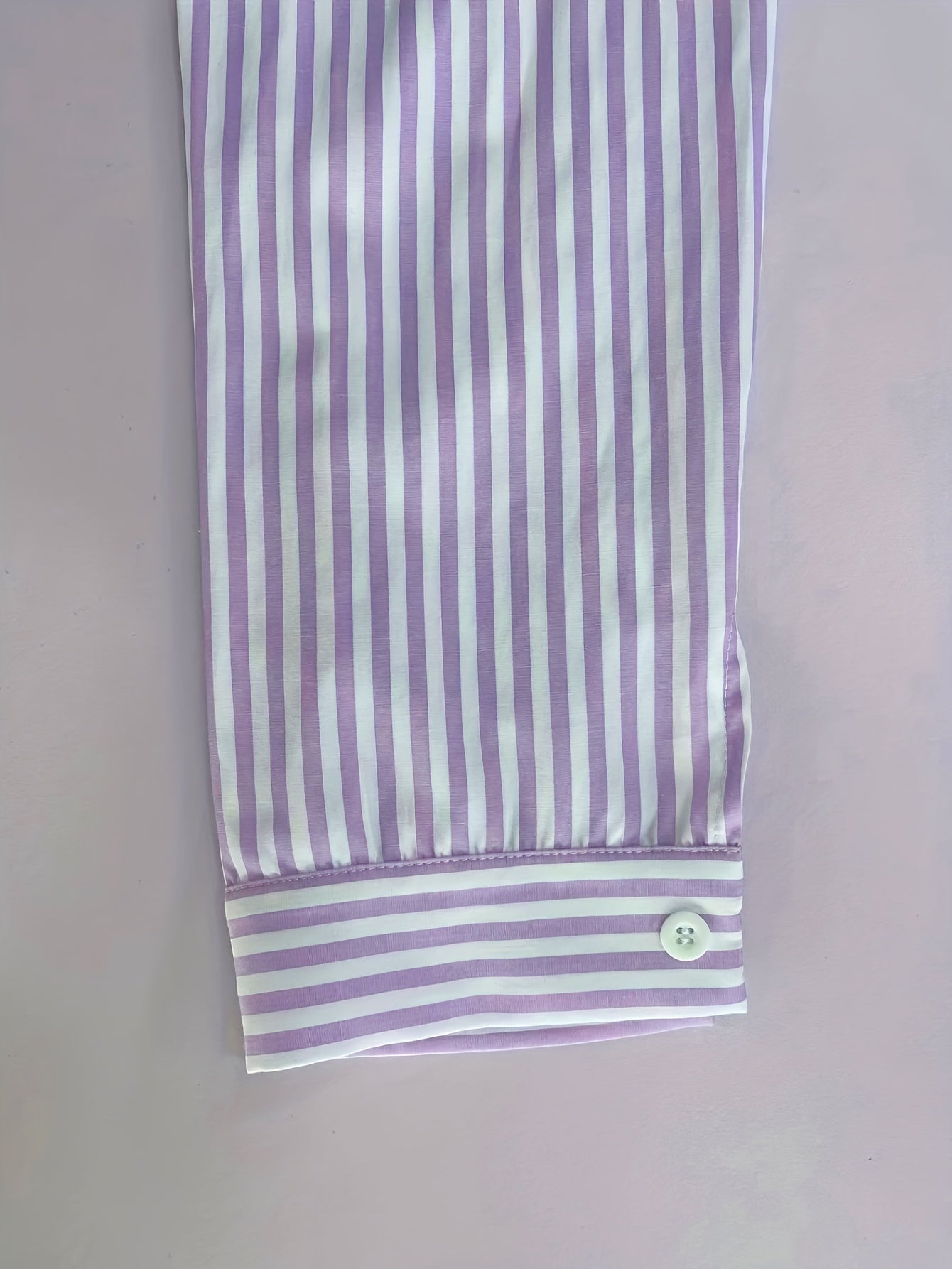 Stripe Print Long Sleeve Smock Shirt Dress