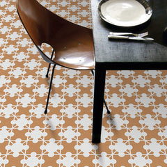 Orange Floor Mosaic Tile Sticker 9pcs