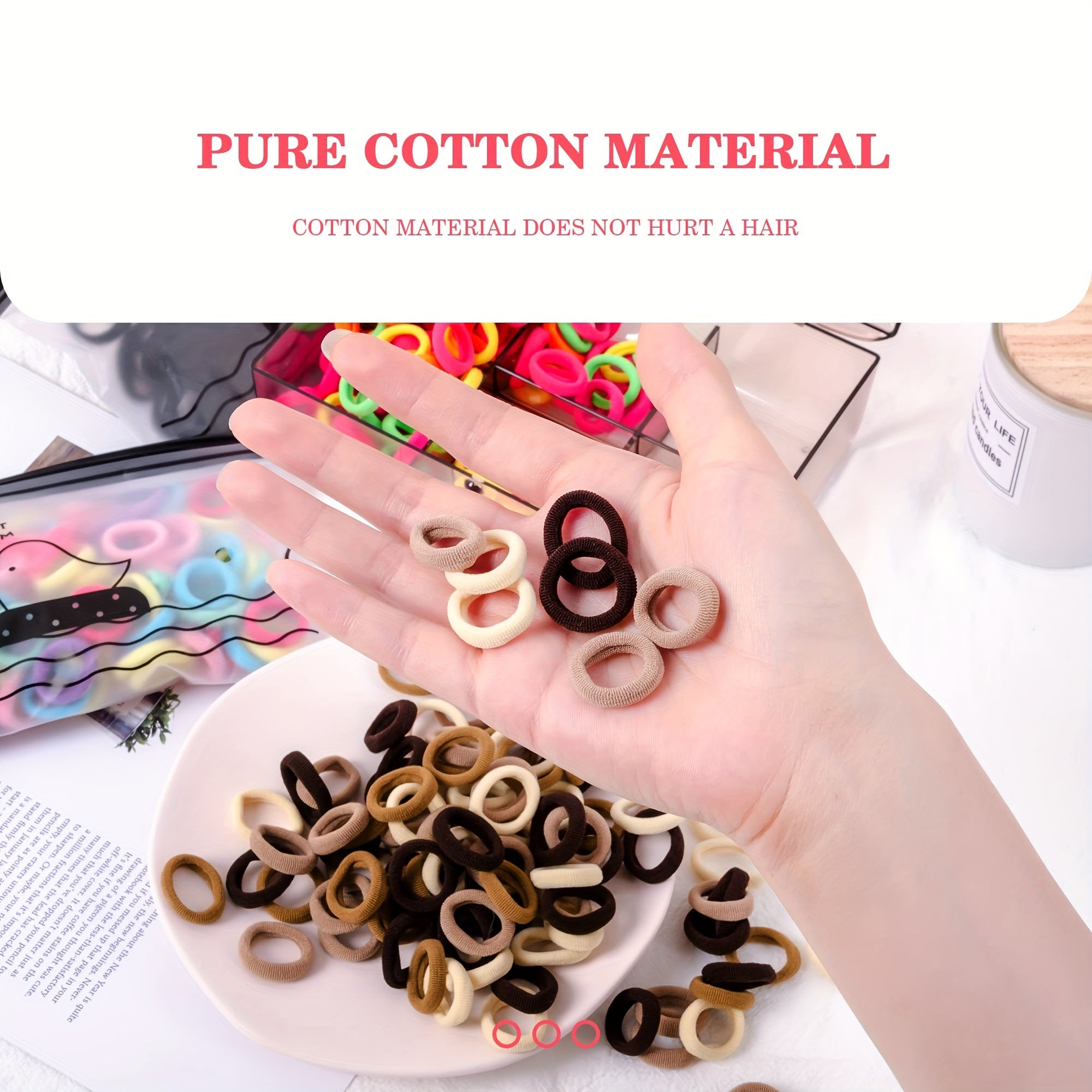 400pcs Baby Girls Hair Ties Elastic Hair Bands Hair Accessories