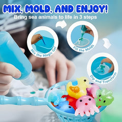 Magic Water Jelly DIY Fishing Kit Craft Mysterious Ocean Net Toy