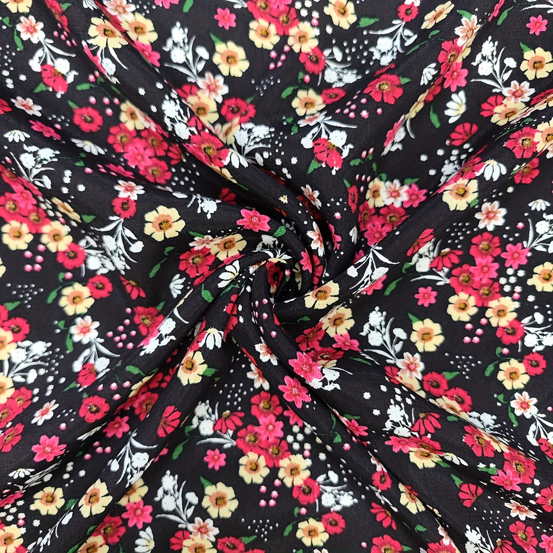 1yd Faux Cotton Fabric DIY Cloth Pants Dress Quilt Covering