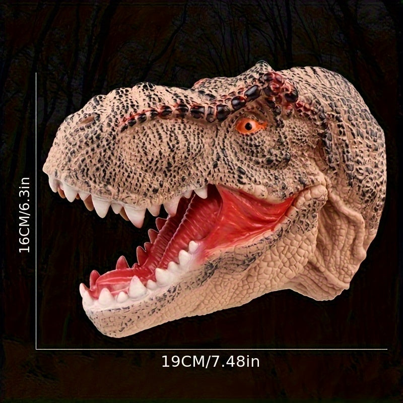 Large Dino Hand Puppets: Funny & Scared Dino Heads for Role Play