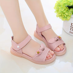 Girls' Lightweight Open Toe Sandals for Summer Beach