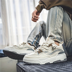 Men's Platform Skate Shoes Non Slip Lace Up Sneakers