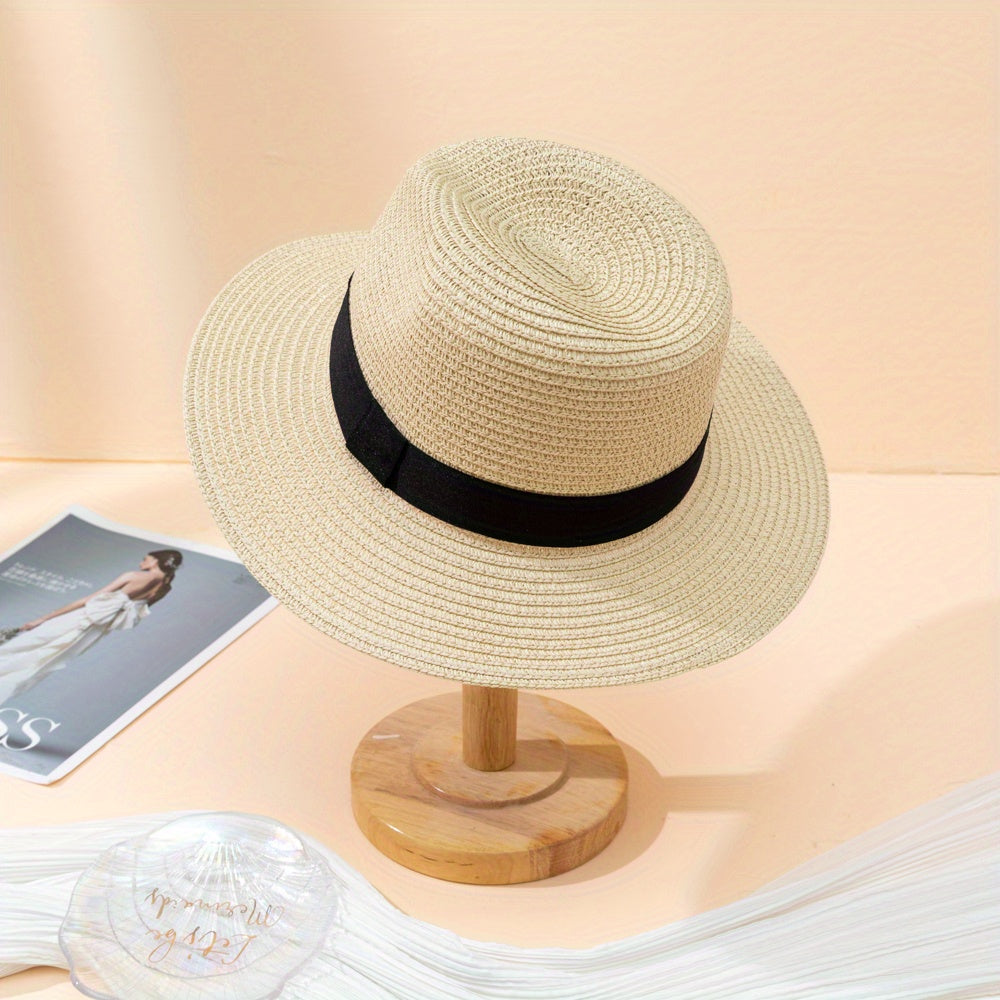Sunshade Sunscreen Straw Hat for Men and Women