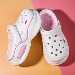 Women's Breathable Closed Toe Slip On Clogs