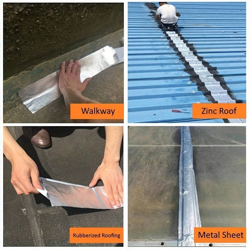 Self Adhesive High Temp Aluminum Foil Butyl Tape - Waterproof Roof Pipe Repair