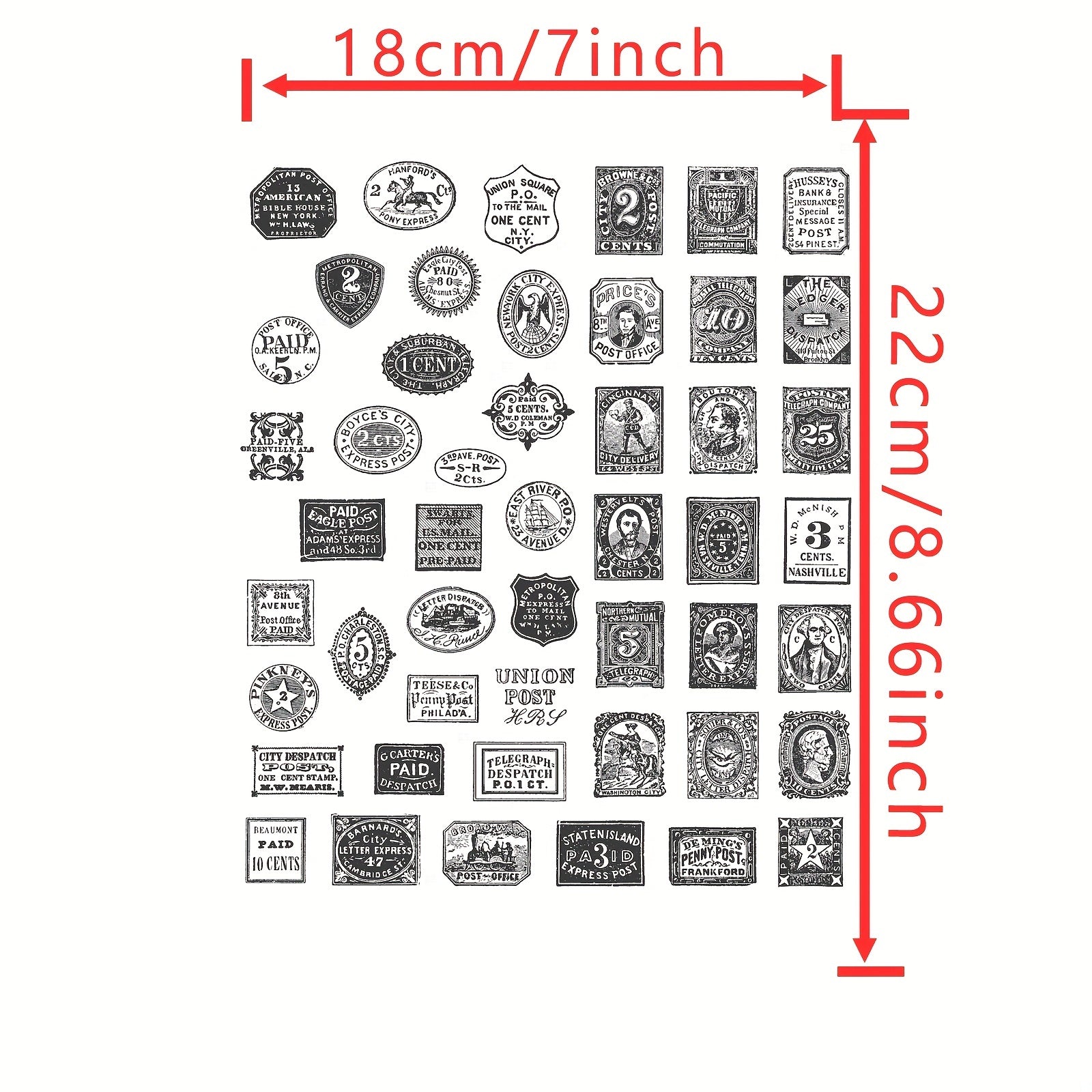 Long History Stamps Scrapbook Paper Craft Album Card Punch Stamps