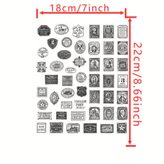 Long History Stamps Scrapbook Paper Craft Album Card Punch Stamps
