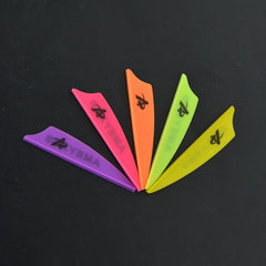 20pcs Rubber Arrow Fletches Arrow Vanes Feather Fletching 5 08cm