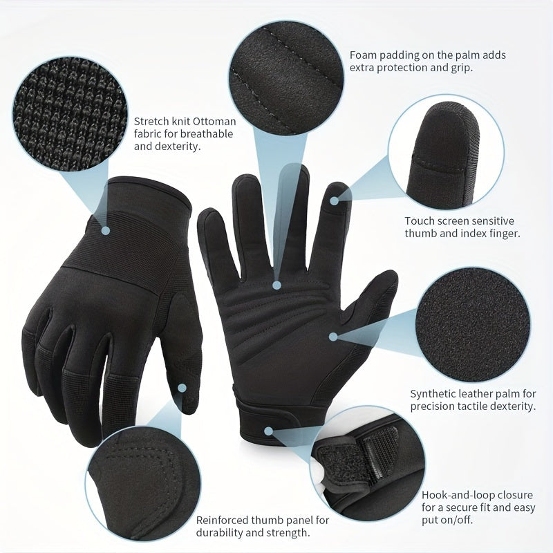 Non slip Outdoor Cycling Gloves Breathable Full Finger Touch Screen Gloves
