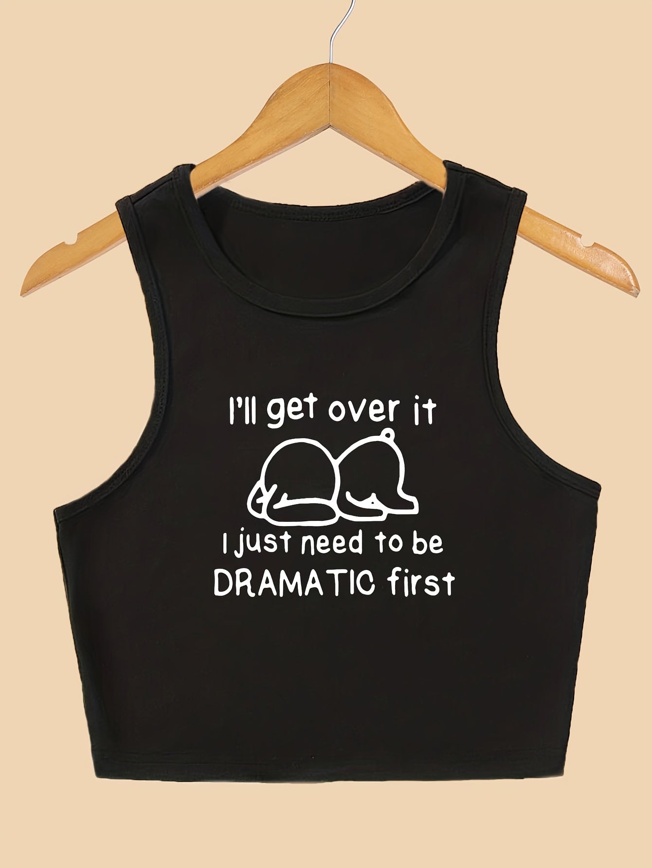 Inspirational Letter Print Tank Top for Summer Women's Clothing