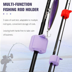 3pcs Luminous Fly Fishing Rod Clips 4 Colors Perfect Fishing Rod Accessories