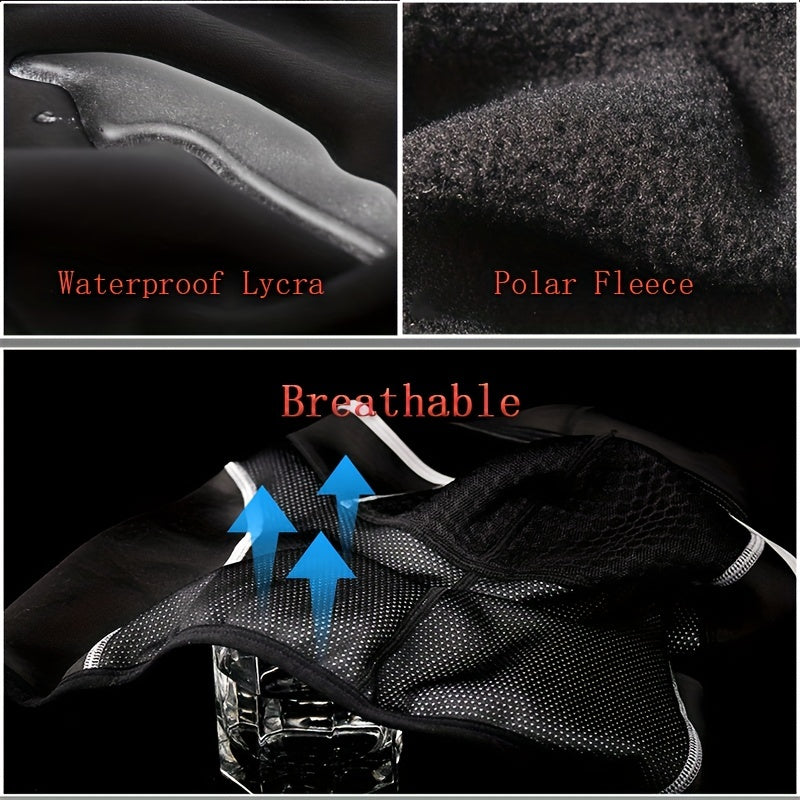 Thermal Waterproof Face Mask Winter Cycling Helmet Liner Polar Fleece Warm Mask