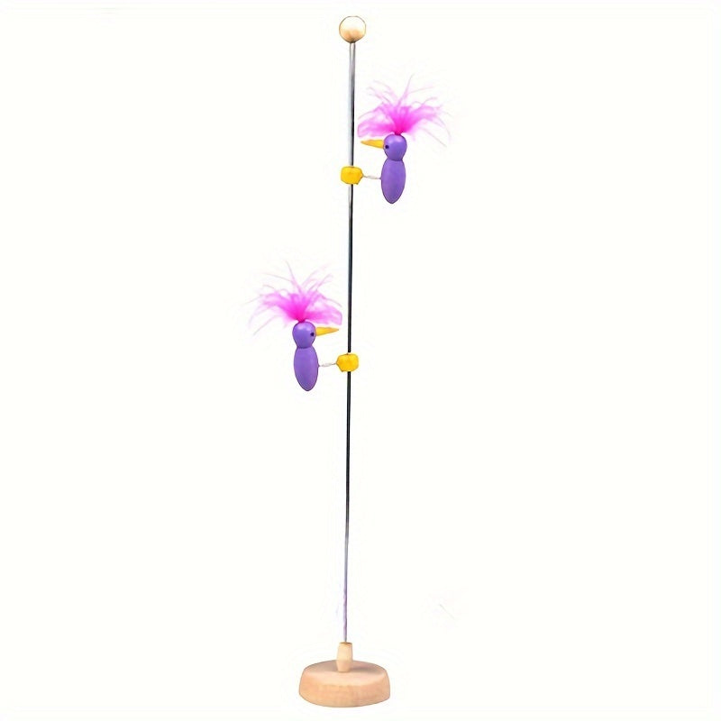 Nodding Woodpecker Creative Toy Climbing Tree DIY Graffiti Wooden Toy