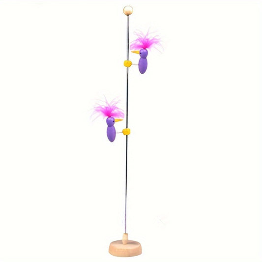 Nodding Woodpecker Creative Toy Climbing Tree DIY Graffiti Wooden Toy