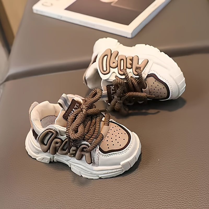 Boy's Chunky Shoes Soft Sole Sneakers Non Slip