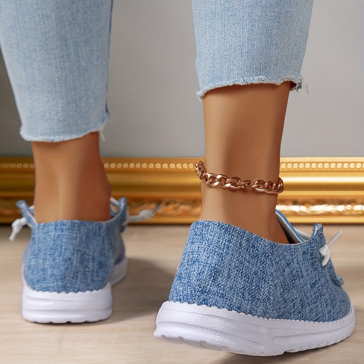 Cartoon Cat Pattern Flat Women's Casual Shoes