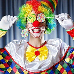 Halloween Clown Nose 6pcs Red Sponge Nose Scary Circus Cosplay Makeup Prop
