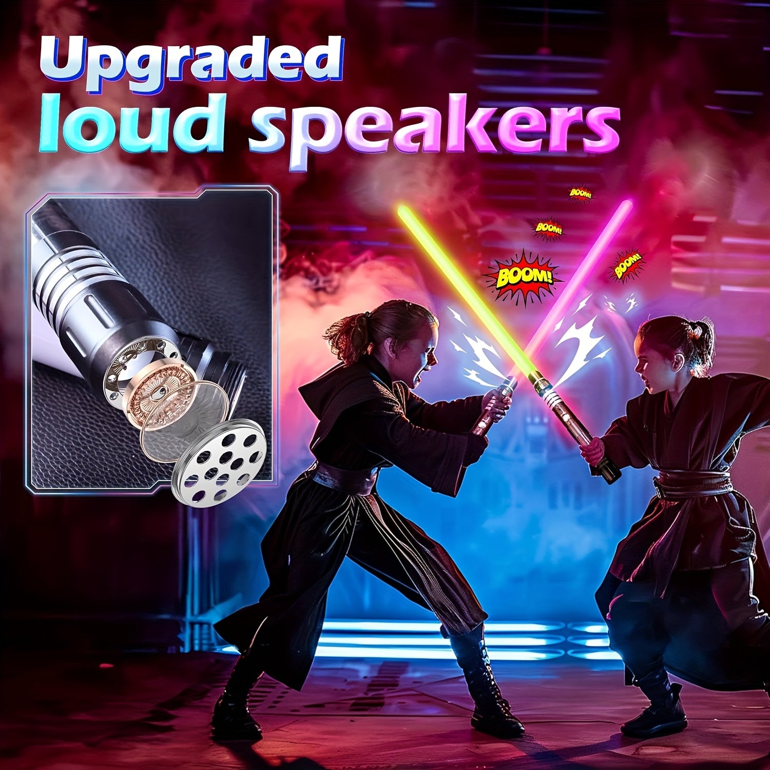 Gravity Sensing RGB Light Up Saber USB Rechargeable Sword