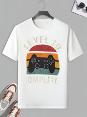 Men's Vintage Game Controller Print T shirt Active Tee