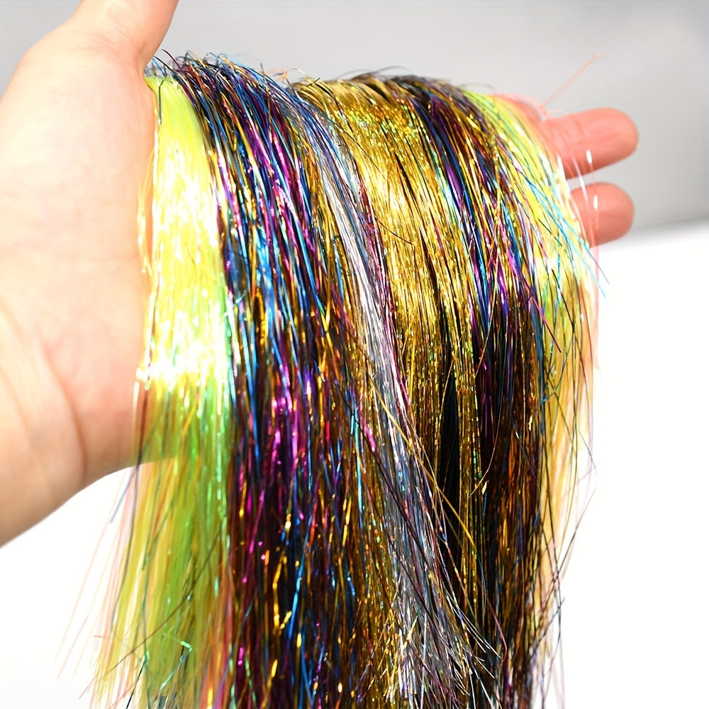 9pcs Colorful Soft Flash Fly Tying Material Fishing Gear Accessories