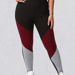 Colorblock High Waist Yoga Leggings